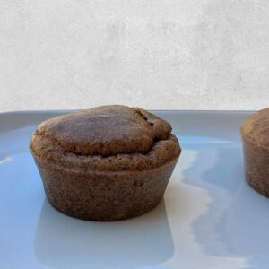 Muffins de nuez pecan con corazón de chocolate